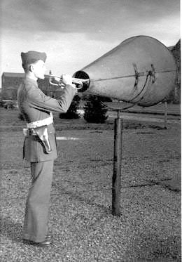 A Bugler at Fort Lewis in 1944.