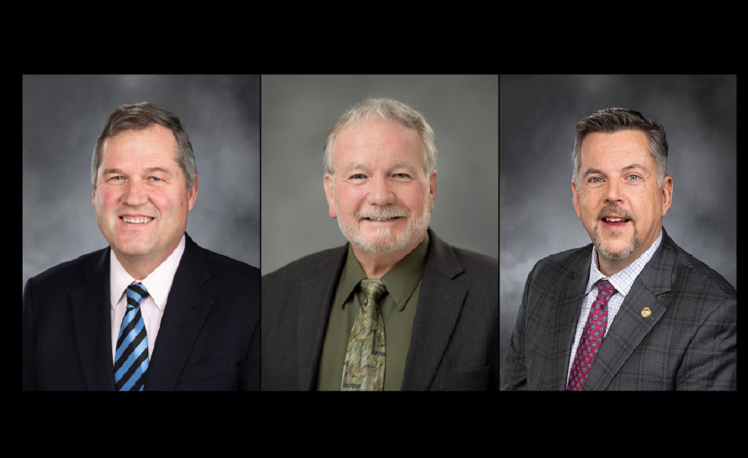 From left, state Rep. J.T. Wilcox, R-Yelm, state Sen. Jim McCune, R-Graham, and state Rep. Andrew Barkis, R-Olympia. 