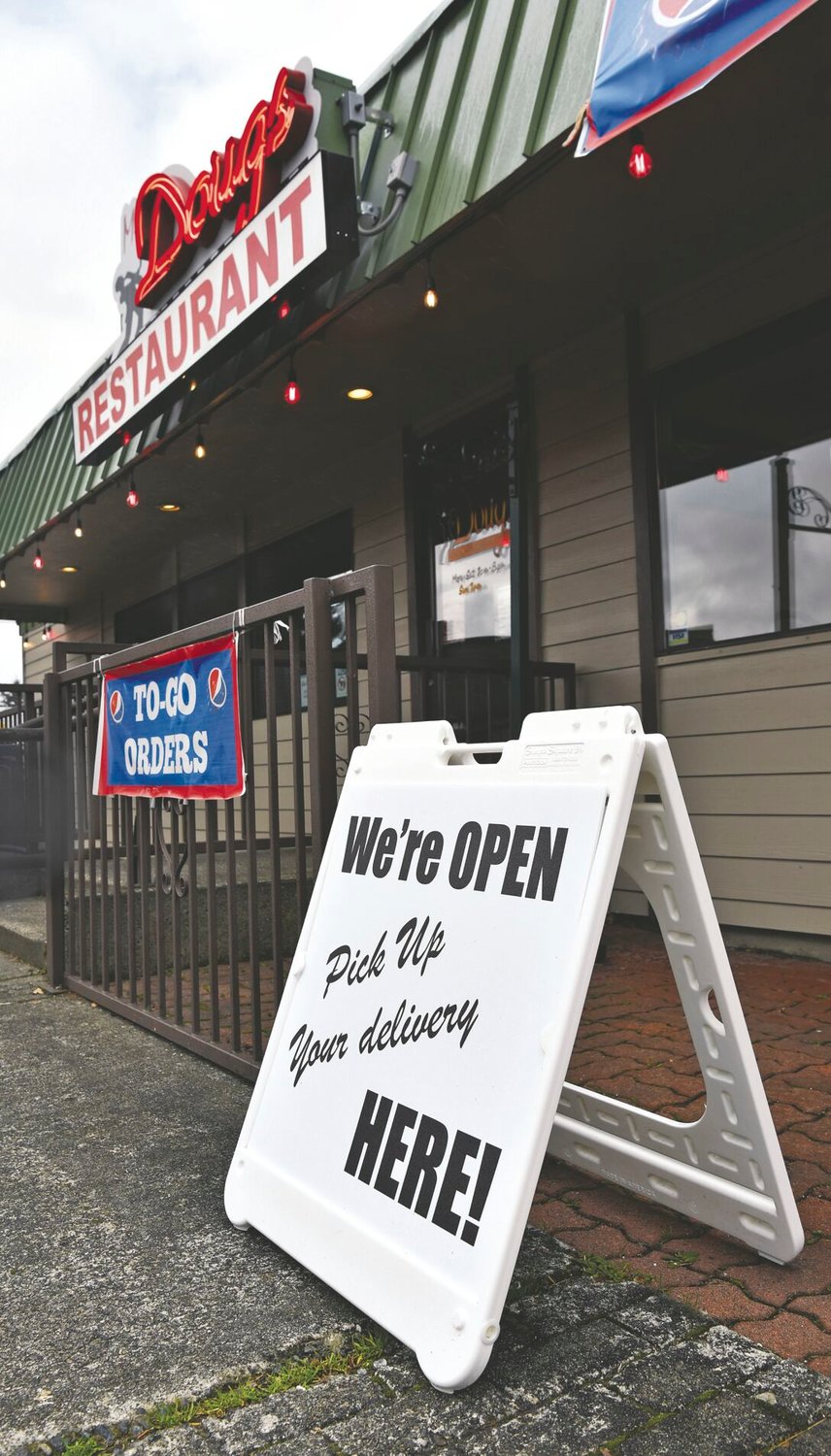 Mr. Dougs Family Restaurant in Yelm is offering to-go food orders during the COVID-19 business restrictions that prohibit indoor restaurant seating.