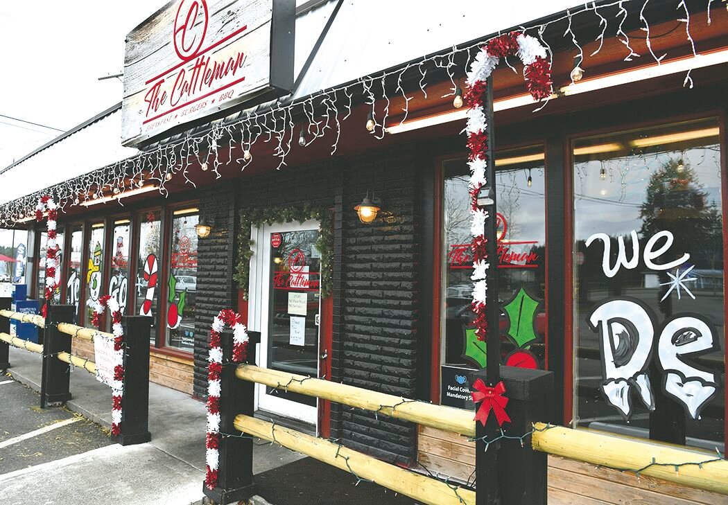 The Cattleman restaurant in Yelm is decked out for the holidays on Tuesday, Nov. 24.