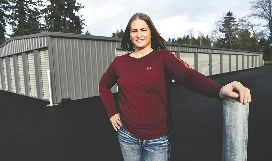 Rainier resident Carrie Ooms, 40, co-owns Self Access Storage at 402 Myers St. near downtown Rainier. The multi-building site opened to customers on Nov. 1.