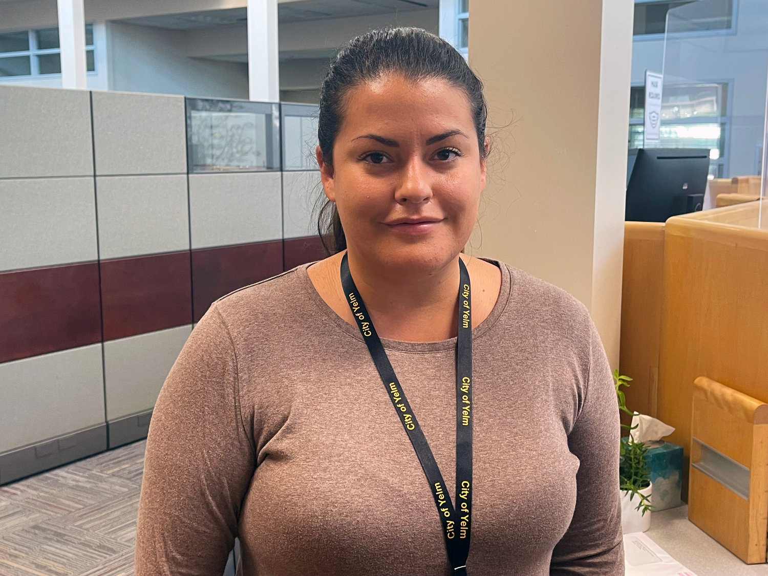 Rainier resident Savana Cervantes started her job this month as the new administrative assistant for the city of Yelm.