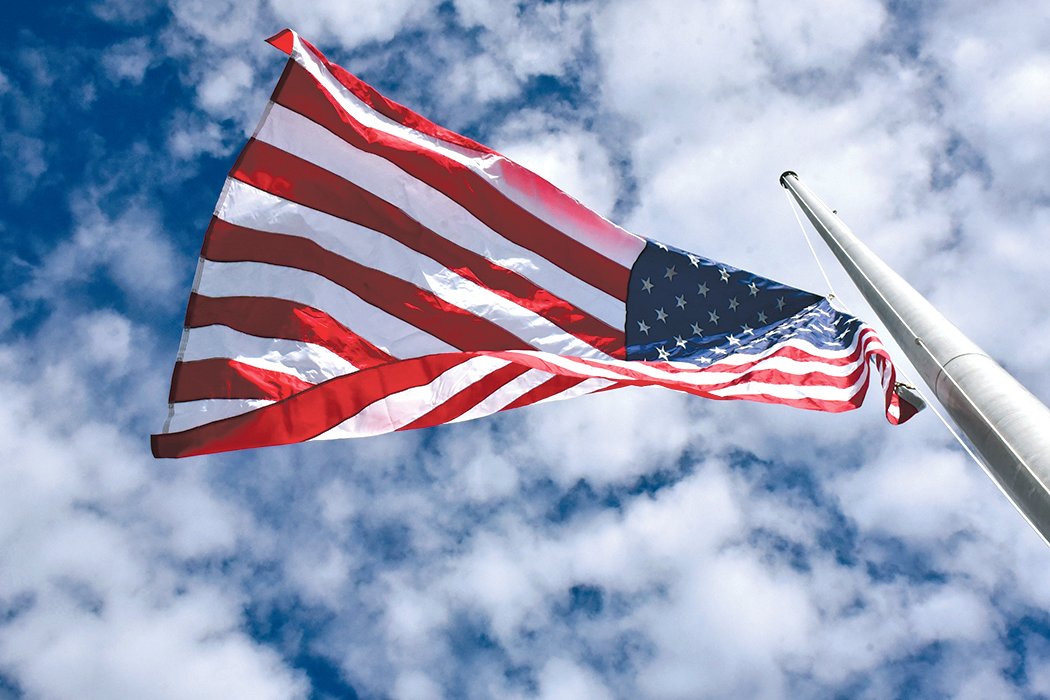 The American flag is pictured in this file photo.