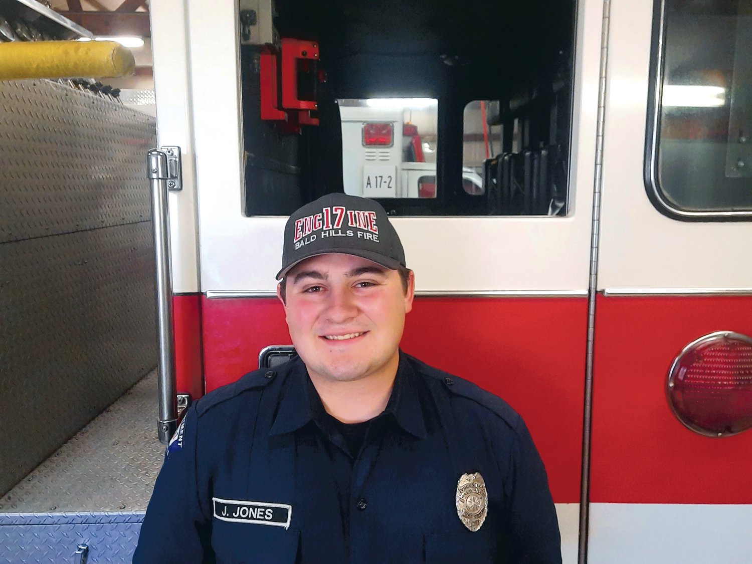 The Bald Hills Fire Department named Jacob Jones as this year’s Volunteer Firefighter of the Year.