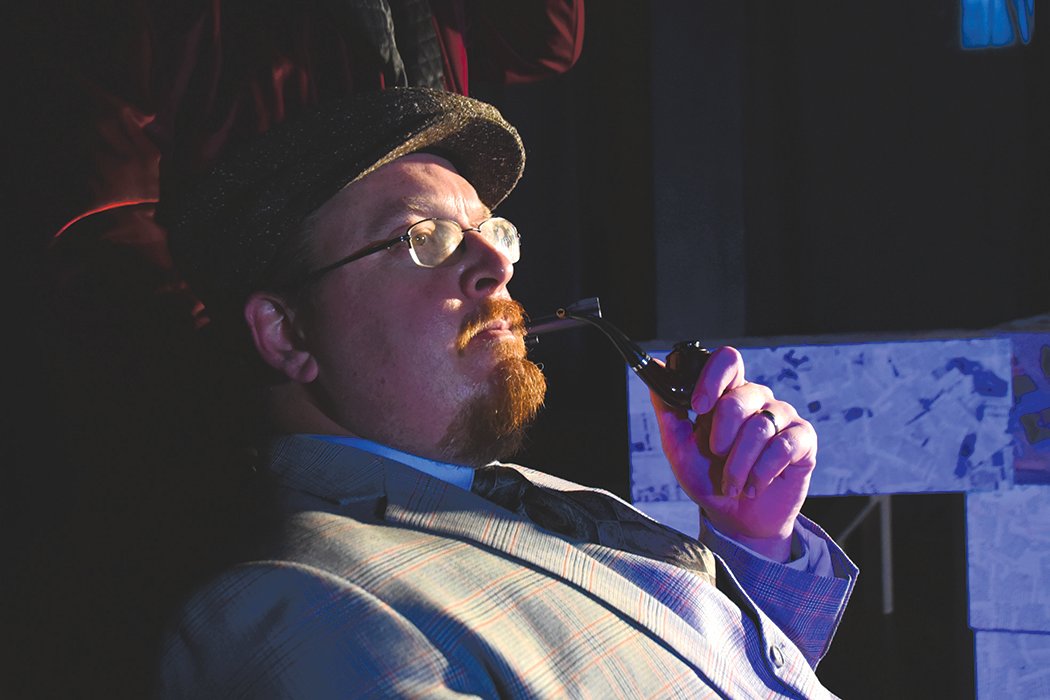 Drew Doyle plays the lead role in "The 39 Steps," the latest production from Standing Room Only.