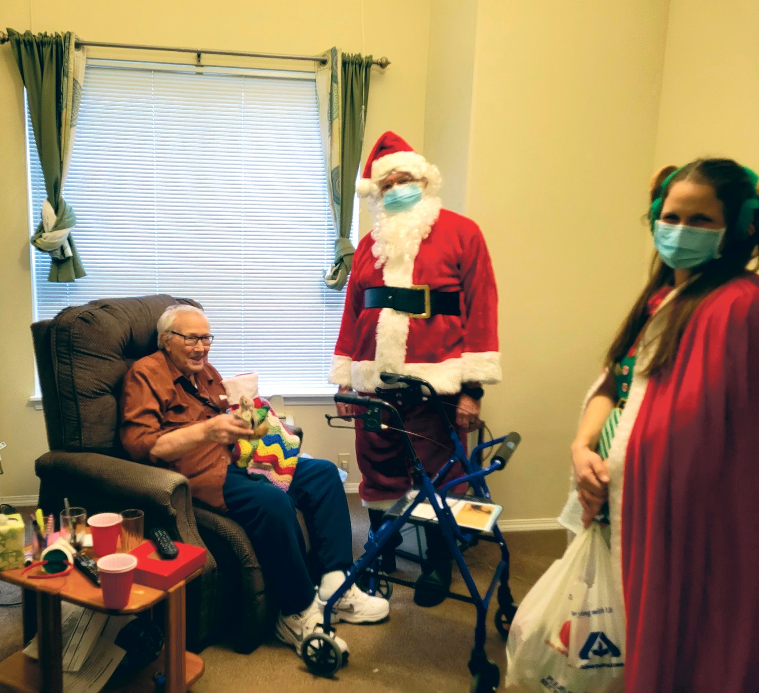 The American Legion Post 164 gives stockings to veterans at Prestige Senior Living Rosemont and Easthaven Villa on Tuesday, Dec. 21.