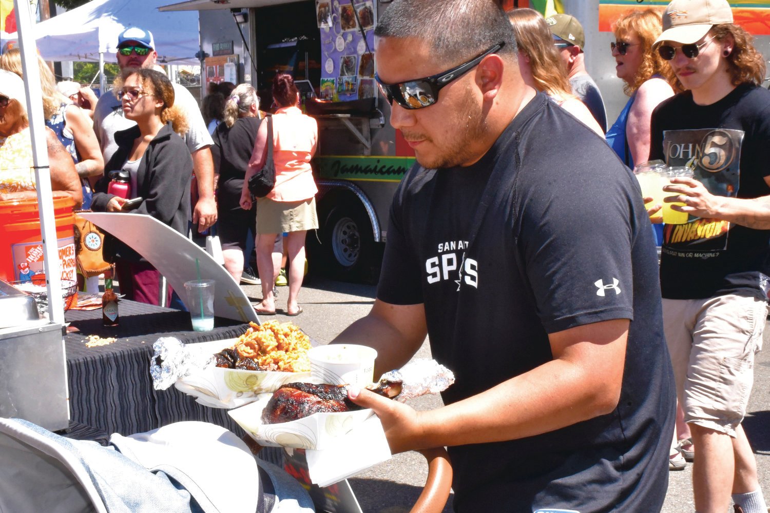 More than 8,000 people came out to the Nisqually Valley BBQ Rally on Saturday, July 24, 2021. Folks ate their hearts out, listened to live music and competed in pie-eating and amateur barbecue contests as well as played carnival games.