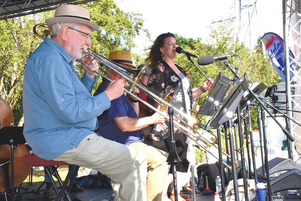 Little Big Band performs at Yelm's Jazz in the Park on Saturday, Aug. 7, 2021 in Yelm City Park.