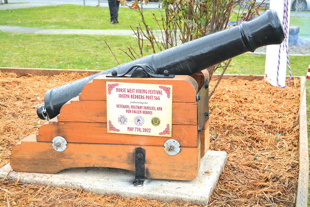 The Norse West Vikings presented American Legion Post 164 with a new cannon on Saturday, May 7.