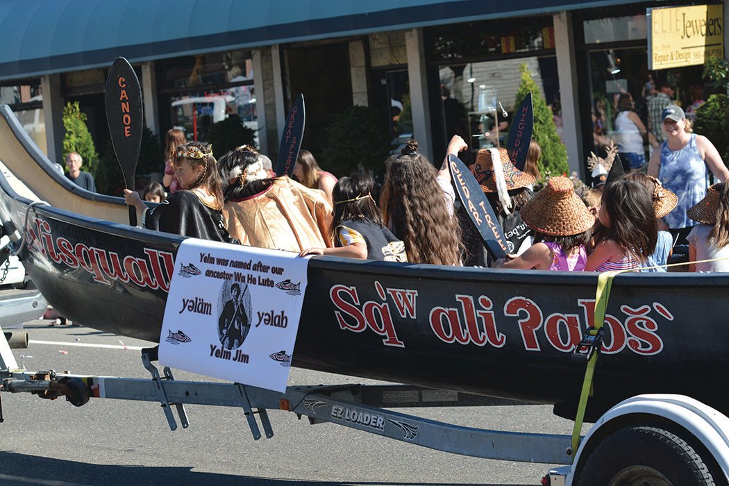 The Nisqually Indian Tribe took part in the Prairie Days Parade on Saturday, June 25.