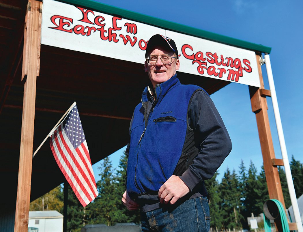 Kelan Moynagh, the owner of Yelm Earthworm and Castings Farm, looks to sell his Yelm-based business.