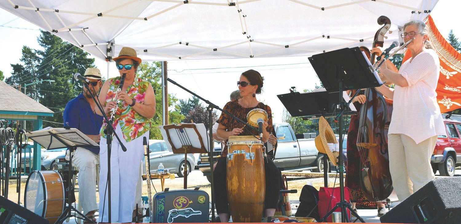 Musicians perform at a prior Jazz in the Park event in Yelm. This year’s event will be held on Aug. 5 and Aug. 6 at Yelm City Park.