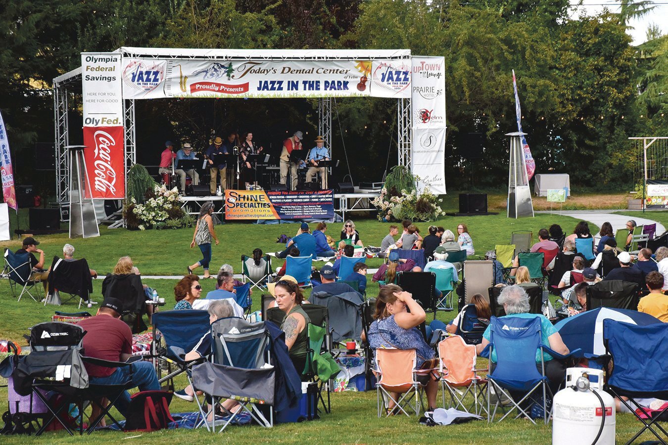 Last year’s Jazz in the Park event drew in large crowds to Yelm City Park.