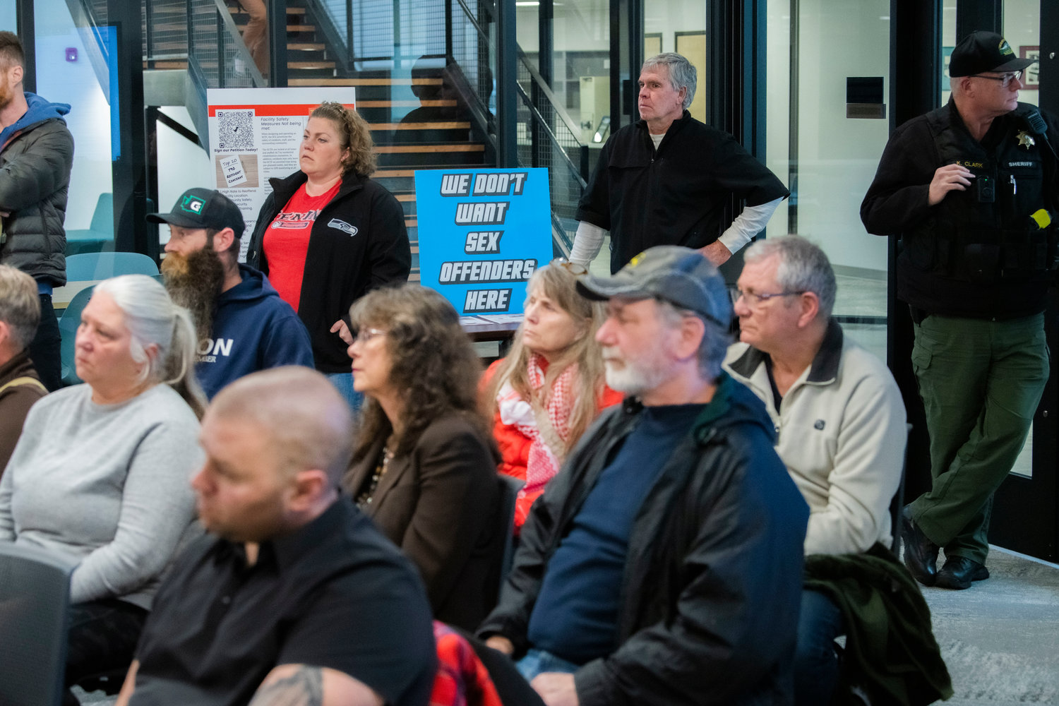 Tenino residents speak out in opposition of the Supreme Living facility located at 2813 140th Avenue Southwest in Tenino during a meeting with Thurston County Commissioners in Olympia on Tuesday.