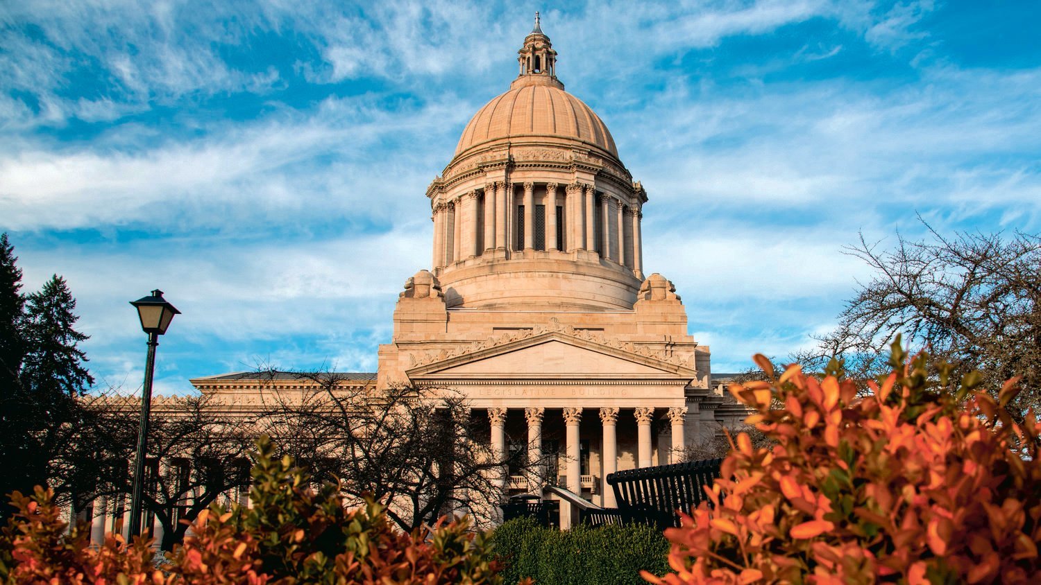 The Washington State Capitol building is pictured.